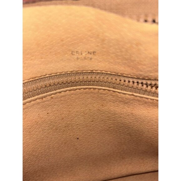 Vtg Celine Macadam Pattern Beige Leather Clutch, Classic Night Out (Read) - Picture 8 of 8